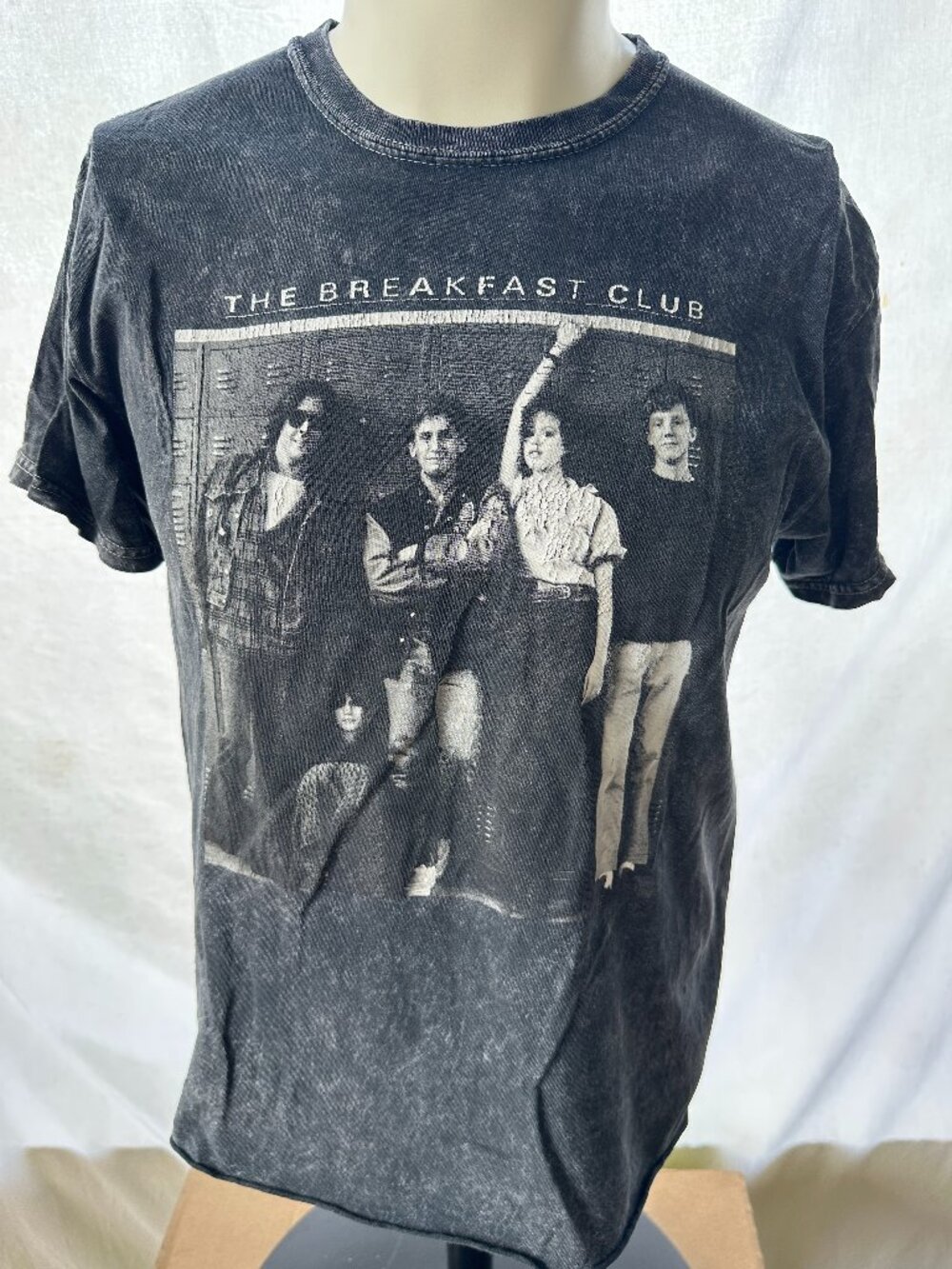 The Breakfast Club Claire John Men's Black Tye Dye Shirt Size Medium Universal